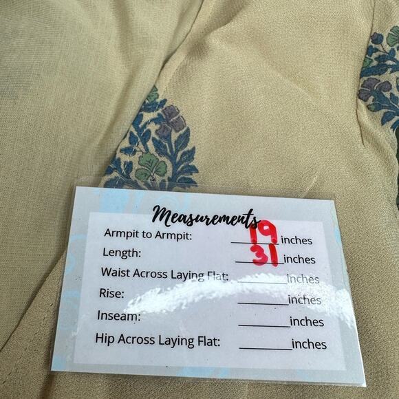 FREE PEOPLE Boho Printed Natural Long Sleeve Janpath Romper Shorts  Women’s Sz M - Picture 14 of 16